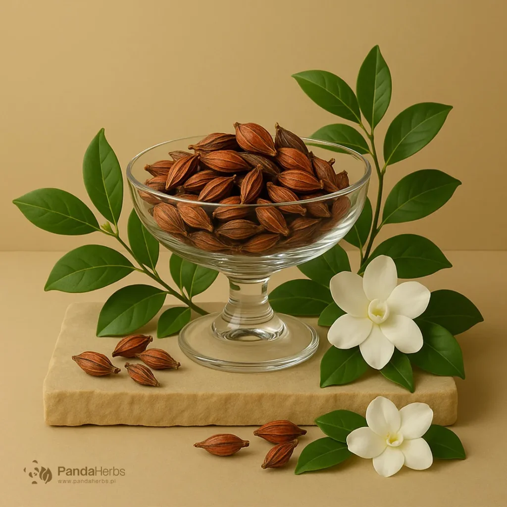 Gardenia jaśminowata, owoc - ZHI ZI - Fructus Gardeniae