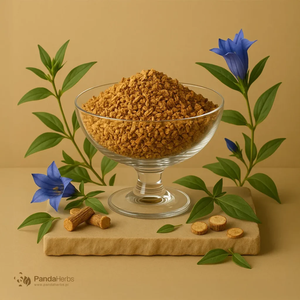 Goryczka wielkolistna, korzeń - QIN JIAO - Radix Gentianae Macrophyllae