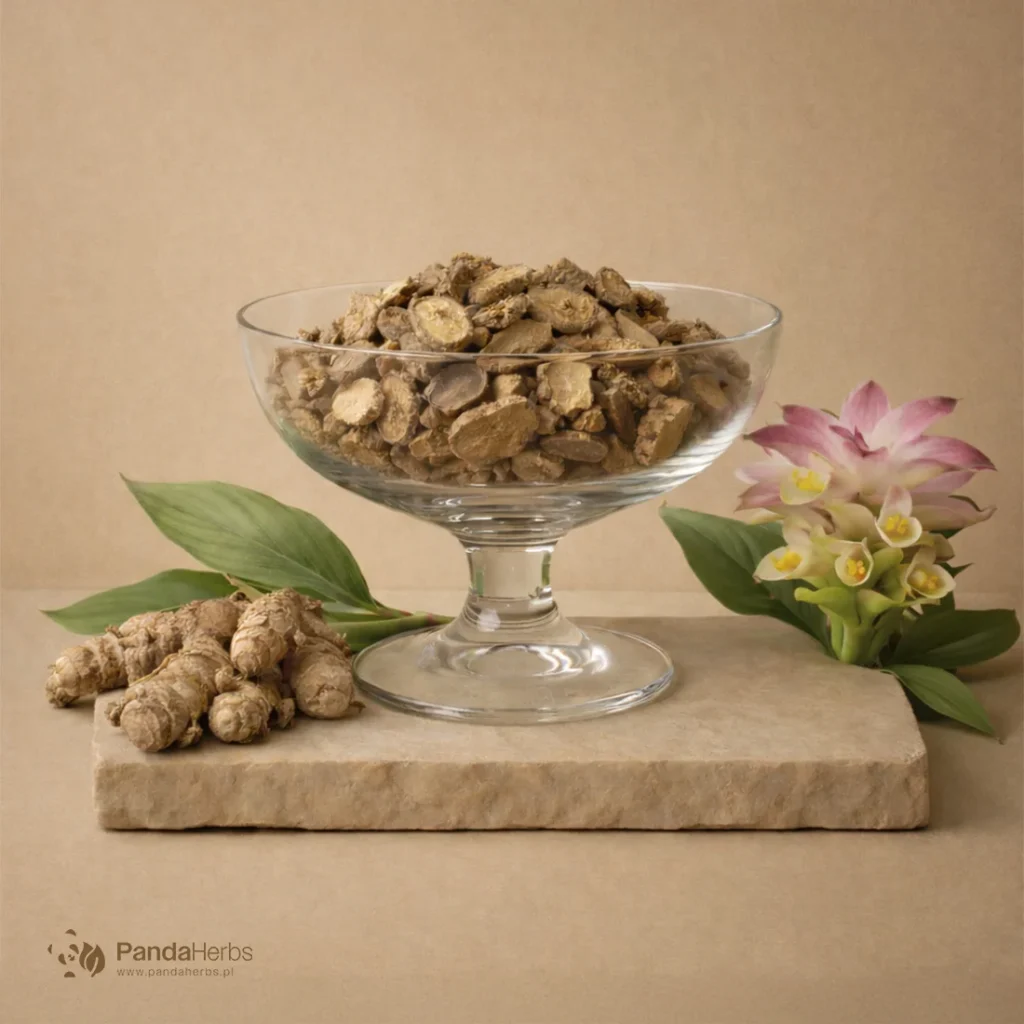 Ostryż plamisty, kłącze - E ZHU - Rhizoma Curcumae zedoariae