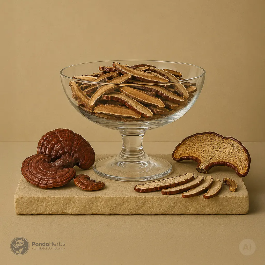 Lakownica żółtawa (Reishi), grzyb - LING ZHI - Ganoderma Lucidum