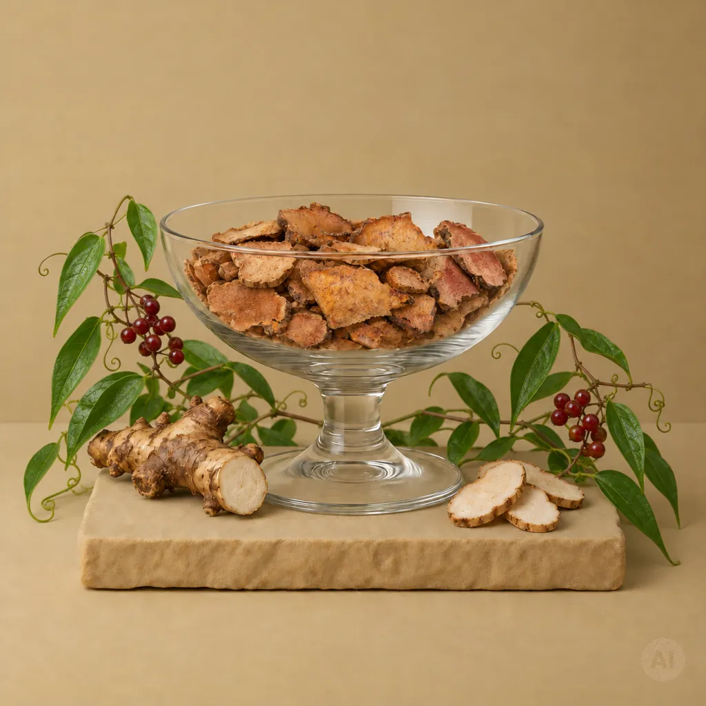Kolcorośl gładka, kłącze - TU FU LING - Rhizoma Smilacis Glabrae